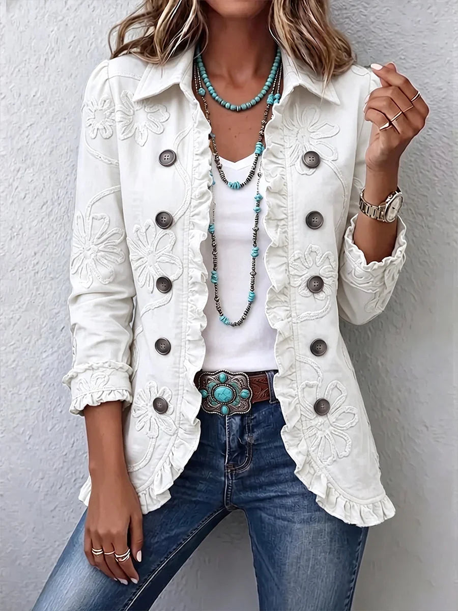 Lois | Boho-Jacke mit Rüschen