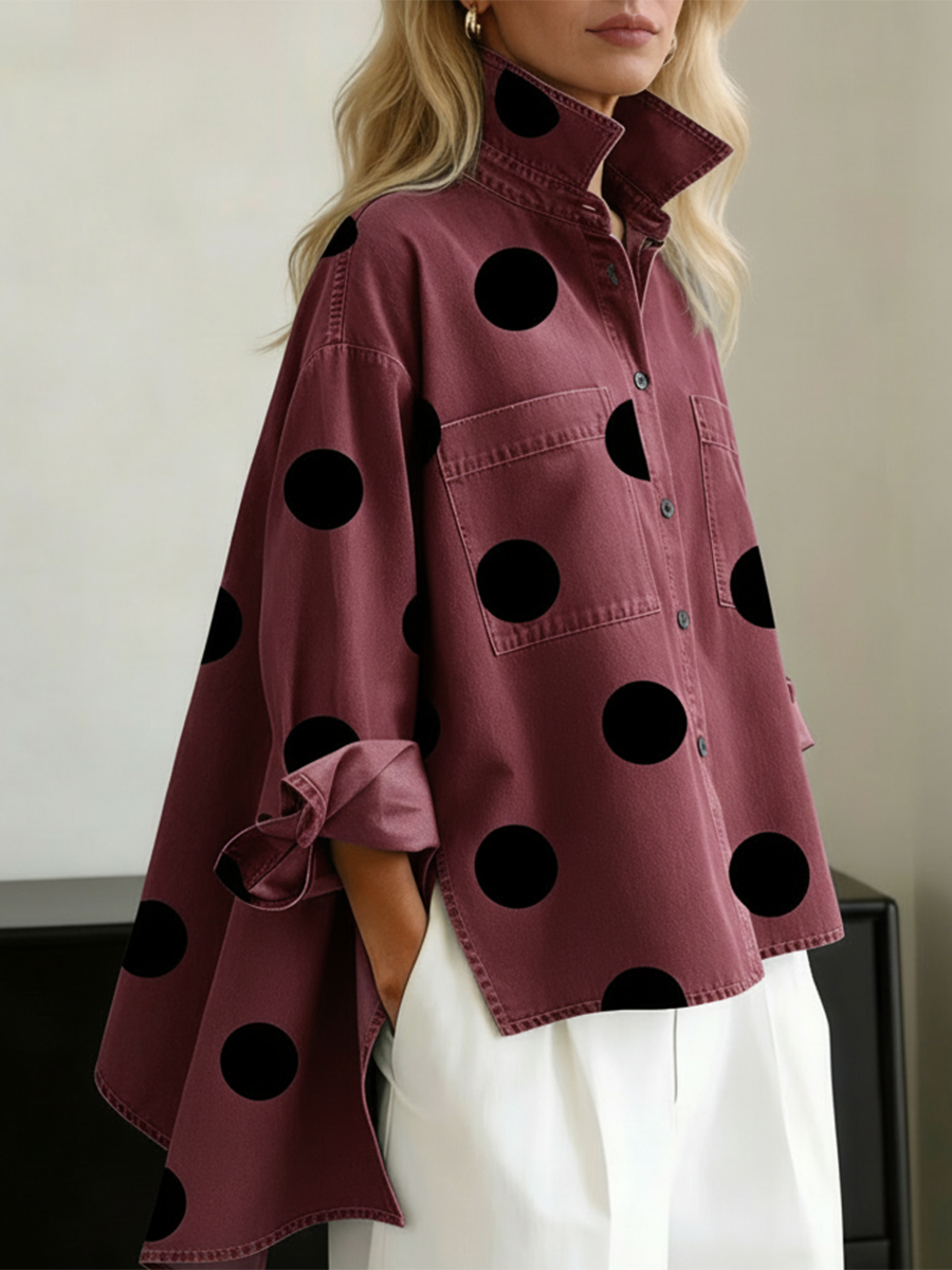 Laurine™ — Gepunktetes Overshirt