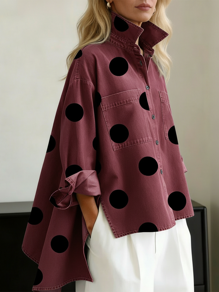 Laurine™ — Gepunktetes Overshirt