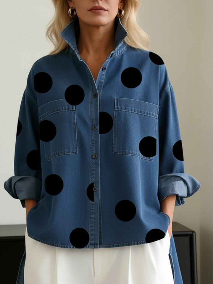 Laurine™ — Gepunktetes Overshirt