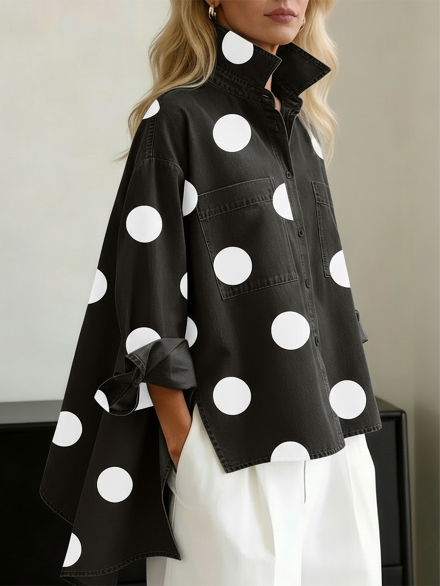 Laurine™ — Gepunktetes Overshirt