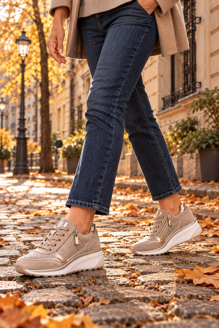 Sanne™ | Bequemer Sneaker mit seitlichem Reißverschluss