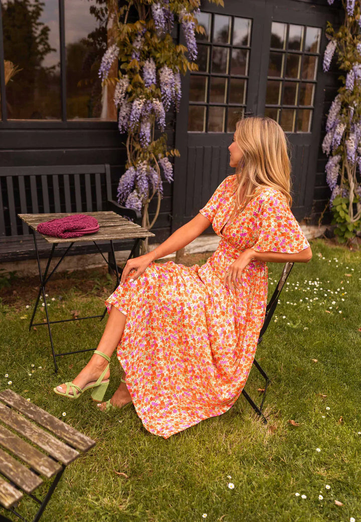 Erika™ - Stilvolles & Bequemes Blumenkleid
