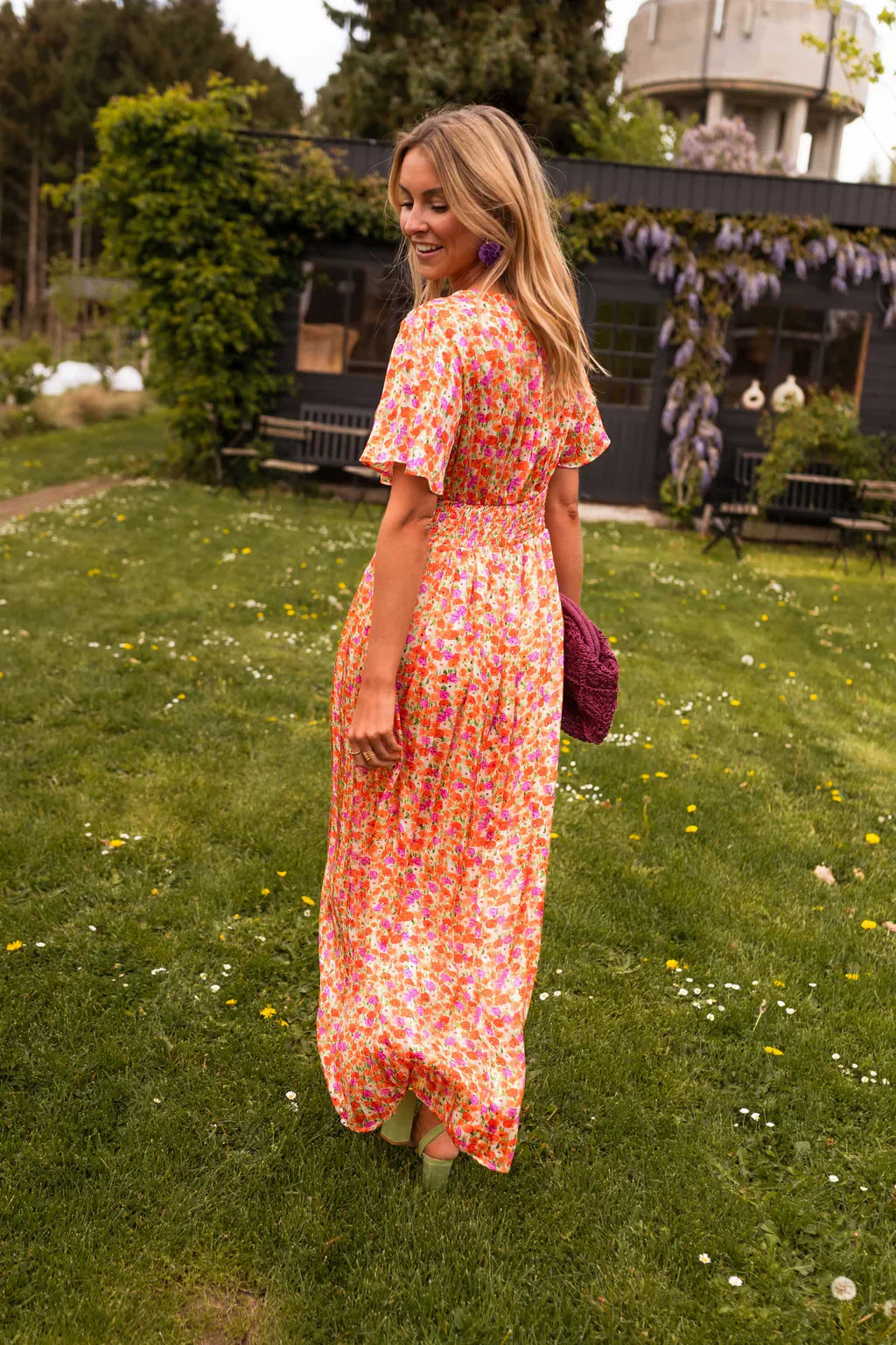 Erika™ - Stilvolles & Bequemes Blumenkleid