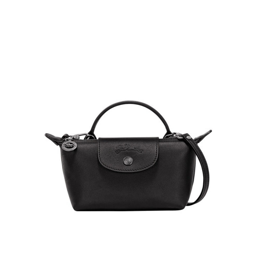 Mini-Leder Longchamp Tasche