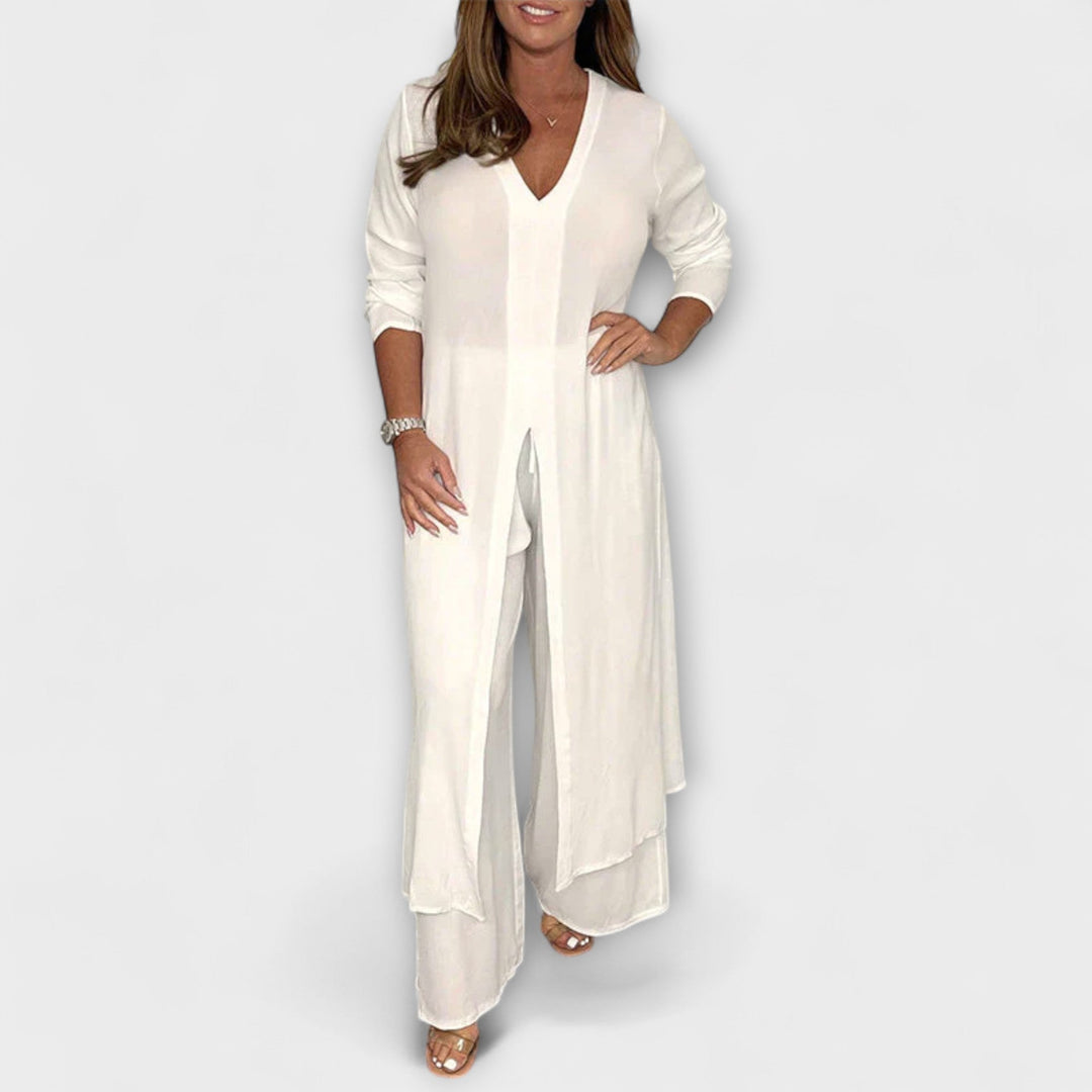 Aurora 2-teiliges stilvolles Damen-Co-Ord-Set